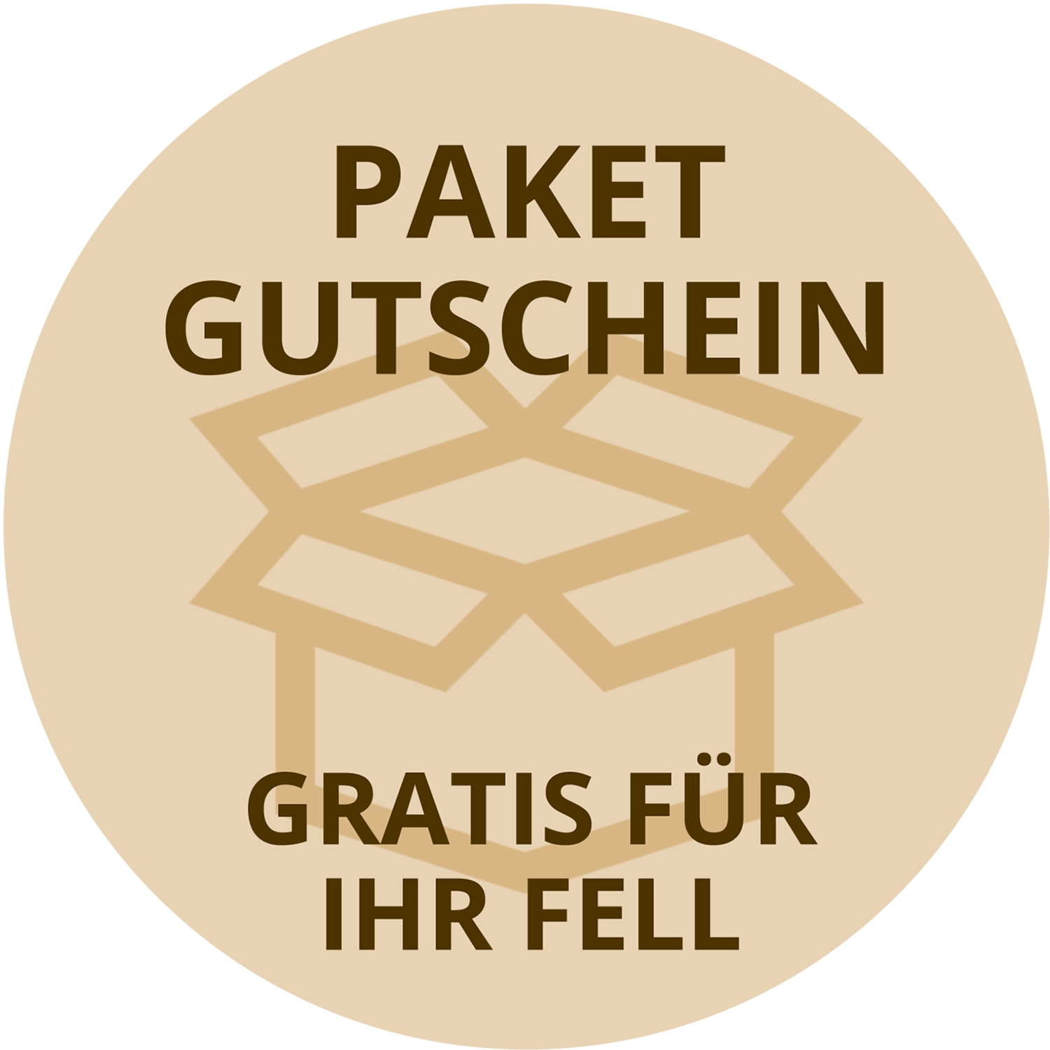 Paketgutschein anfordern